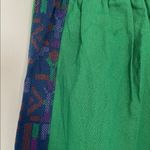 Rachel Zoe High Rise Wide Leg Side Stripe Pull On Linen Pants in Green Size L Photo 8
