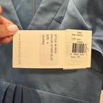 Woman THEIA COUTURE Storm Blue S/s Kimono Cape Satin Cocktail Dress Sz 4 NWT Photo 4