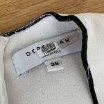 Derek Lam Collective Split Hem Pipe Edge Bell sleeve Blouse in White & Black Photo 1