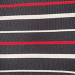 St. John  For Nordstrom Black, Red and White Striped Ribbed Stretch Sweater EUC S Photo 6