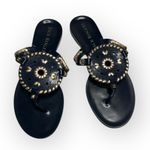 Jack Rogers  Georgica Jelly Sandals in Navy with gold accents S-436 Sz 8 Photo 0