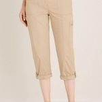 Chico's  NWT Convertible Straight Leg Secret Stretch Cargo Crop Pants Petite 12 Photo 1