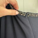 Mac Duggal ‎ 26039 Midnight One Shoulder Long Sleeve Asymmetric Formal Gown NWT Photo 8