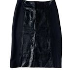 Buffalo Womens David Bitton Black Faux Snake Bodycon Pencil Skirt Stretch Sz S Photo 1