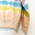 Feat Tie Dye Blanket Soft Pullover Hoodie in White Loungewear Winter Casual Cozy Photo 3