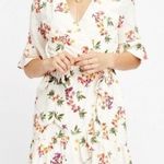 Lost + Wander NWT Regina Floral Wrap Minidress Creme Multi Size Large L EUC D212 Photo 0