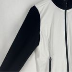 REDVANLY Women’s Medium White/Black Contrast Sleeve Full Photo 1