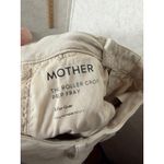 MOTHER The Roller Crop Prep Fray Pants Light Tan Size 27 Wide Leg Raw Hem Photo 9