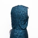 Eliza J Sequin Cowl Neck Sheath Dress in Teal – NWT Size 2 Photo 10