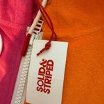 Solid and Striped Orange and Pink Swim Coverups Size XS Photo 3