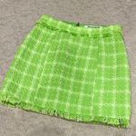 Walter Baker  Tweed Laurette Skirt in pear electric green size 4 small Photo 0