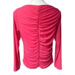 J.Crew NWT, Ruched Long-Sleeve Matte Jersey Top, Sz L Photo 2