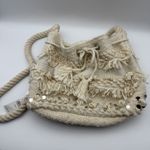 Aerie Mini Crochet Rope Bucket Bag Crossbody Purse Boho Braided NWT Beige Cute Photo 8