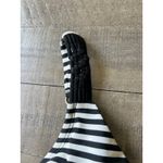 Merona Black White Striped One Piece Swimsuit Adjustable Straps Size Large Photo 9