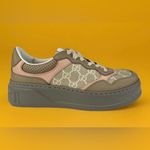 Gucci  GG Supreme Canvas Leather Women Chunky Platform Sneakers Size EU 40.5 Photo 1