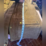 Isaac Mizrahi  Live! NWOT Genuine Leather zip and button jacket size M, 21” p2p Photo 6