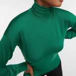 Tom Ford New  Green Cashmere and silk turtleneck sweater. Size IT 48 (size US 14) Photo 0
