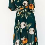 Baltic Born  Kia Deep Topaz Floral Kimono Maxi Dress Photo 1