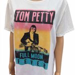 Hybrid Apparel Tom Petty Heartbreakers Graphic Tee White Sparkle  Womens Medium Photo 3