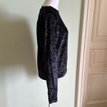 Lululemon Black Warm Down Crew Crushed Velvet Top Size 8 Photo 5