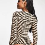 Abercrombie & Fitch Long Sleeve Slinky V-neck Bodysuit Women’s Size XSmall Photo 1