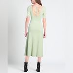 Maje Tie-Back Midi Dress in Green, Size EU 38/ US M, New w/Tag $415 Photo 10