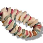 Funky Multicolored Ceramic Button Bracelet Multiple Photo 0
