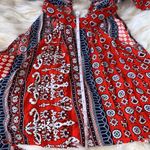 Boho Halter Neck Two Piece Top and Shorts Vintage Print Size Small Photo 5