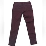 Driftwood  Jackie skinny jeans Embroidered Size 28 Marroon Photo 4