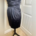 Pompous Girly Black Strapless Satin Retro Style Cocktail Dress Size 5 Photo 10