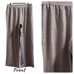 Soft Surroundings NWOT  Neutral Taupe Linen Pull On Pants Size Large Photo 8