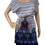 One Clothing Y2K Smocked Waist Paisley Print Mini Top Dress Size M Photo 0