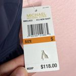 Michael Kors Tankini Top Women Underwire Baby Doll Navy Blue Pool Swim. Size S Photo 5