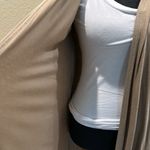 Forever 21 Tan Hooded Open Front Duster with hood Photo 2