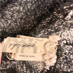 Gimmicks by BKE Gimmicks X BKE‎ Double V Neck Marled Heather Button Sweatshirt Grey Black XS Photo 4