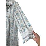 Vintage Merville Floral Stripe Nightgown XL Long Sleeve Button Front White Size undefined Photo 4