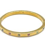 Kate Spade  ♠️ Multi color Crystal Hinge Bracelet Photo 2