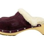 UGG  Australia Women's Purple Suede Studded Shearling Lined Mules/Clogs S… Photo 0