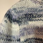 Wild Fable Knit Pull Over Cropped Sweater, Blue Stripe Medium NWT Photo 1