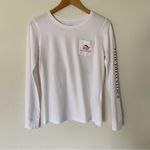 Vineyard Vines  Merry Christmas 2017 Santa Whale Long Sleeve Pocket Tee Size XS Photo 1