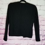 Kenar  LAMBSWOOL ANGORA BLACK SNAP BUTTON THICK KNIT CARDIGAN SWEATER SMALL Photo 1