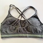 Hurley Gray Green Strappy Athletic Sports Bra US Large Photo 4