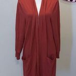Love Ellie Crimson long sleeve stretchy cardigan sweater Red Size M Photo 0