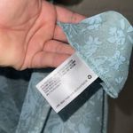 Wild Fable Duster Kimono coverup long sleeve tie front pretty green floral print medium Photo 5