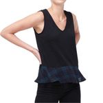 J. Crew Black Drapey V Photo 1