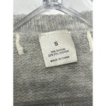 Cozy soft oversized grey Long Sleeve Crew Neck Pullover Sweater Size S Gray Photo 4