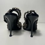 Alexander McQueen  Punk Swarovski Crystal Embellished Ankle Strap Sandals Heels Photo 9