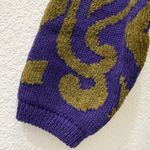 Vintage Purple/Gold Swirl Paisley Abstract One Photo 10
