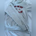 Lake Placid Miracle On Ice Hoodie Light Gray Sz: S. Embroidered Hockey Hoodie. Photo 4