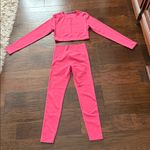 Ryderwear   Pink Crop Top and Leggings Set Photo 0